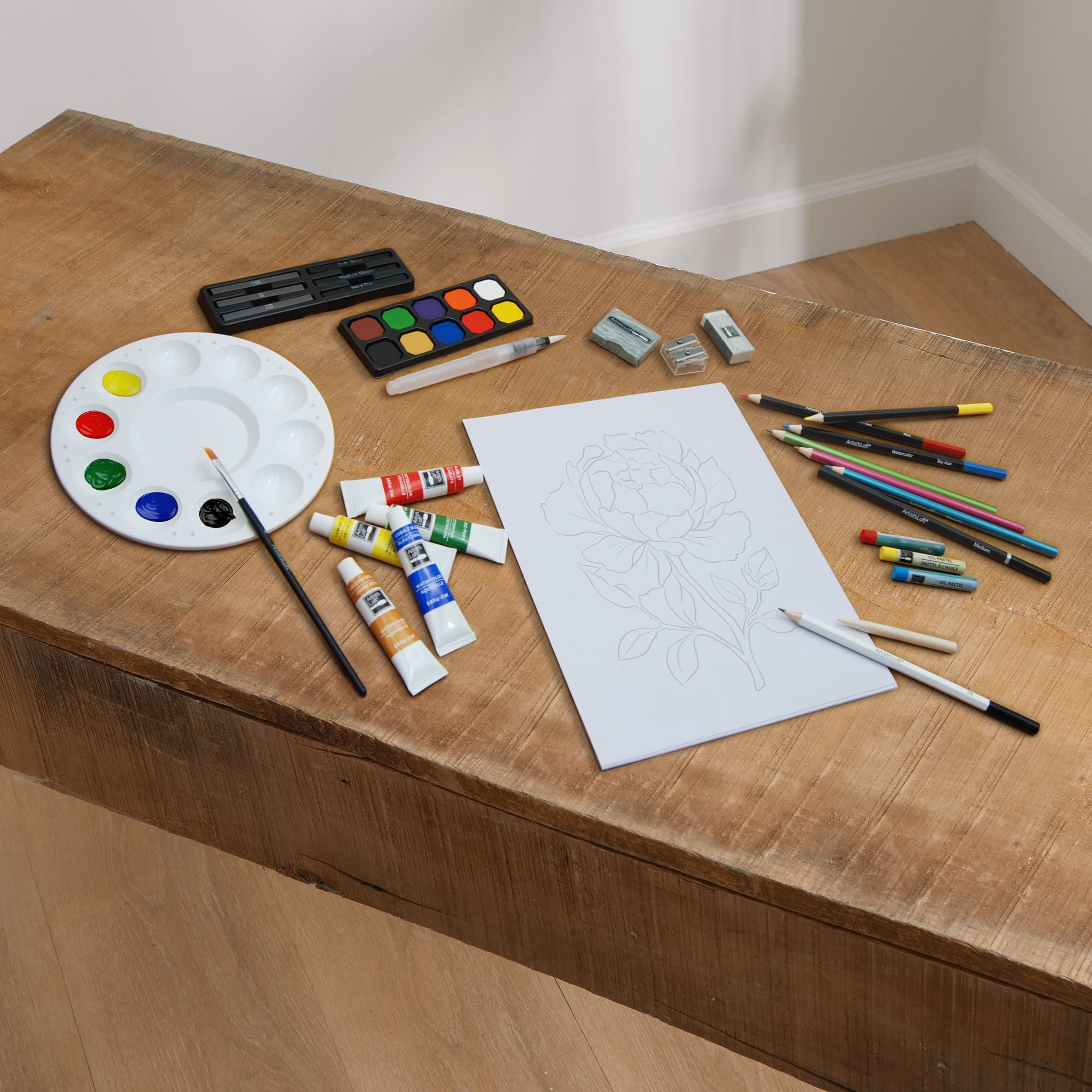 Artist's Loft 100 Piece Mixed Media Art Set - 6 Pack