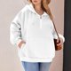 thumbnail image 4 of HongQid Womens Sweatshirts Quarter Half Zip Pullover Oversized Hoodies Fall Fashion Winter Jackets Pullover, 4 of 4