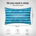thumbnail image 4 of KLL Pearlescent Scales Pattern Silk Pillowcase for Hair and Skin Standard Size 20"X 30" Soft Breathable Pillow Covers for Sleeping, 4 of 6