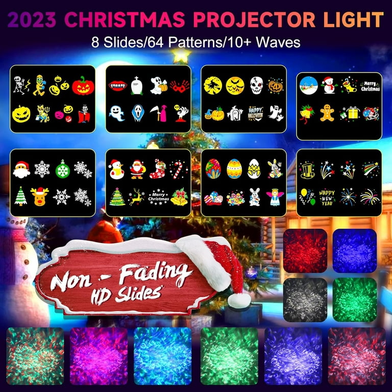 Laser Christmas Projector Lights Outdoor, Tanbaby 3 Color Laser