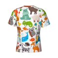 thumbnail image 6 of Qekee Animals Classic Fit T-Shirt Men's Shirt Men's Tight Short Sleeves for Exercise, Running, Mountaineering - Animals, 6 of 9