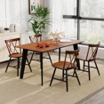 thumbnail image 3 of Giantex Dining Chairs Set of 2, Kitchen Armless Side Chairs,  Farmhouse Accent Chairs, Dark oak, 3 of 8