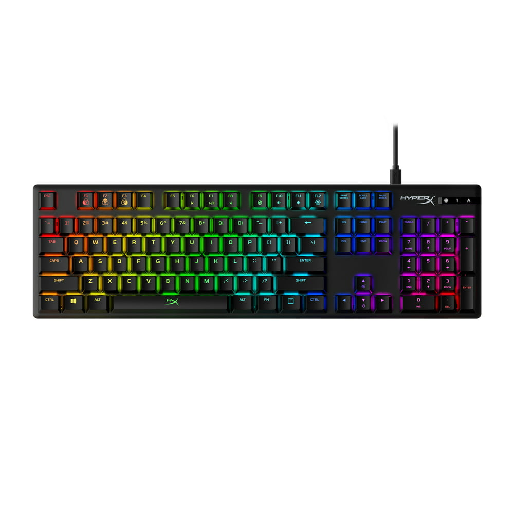 HyperX Alloy Origins - Mechanical Gaming Keyboard - Software-Controlled Light & Macro Customization - Compact Form Factor - Linear Switch - HyperX Red - RGB LED Backlit