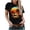 Black, variant on Fesfesfes Womens Tshirts Women Summer Regular Print Regular Women Round Neck Short Sleeves Top Work Tops 4(S)