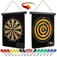 thumbnail image 1 of Magnetic Dart Board For Kids And Adults, Double Sided Board Games Set, 1 of 2