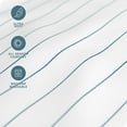 thumbnail image 3 of Bare Home Ultra-Soft Sheet Set - Premium 1800 Collection - Deep Pockets - 4-Pieces - King, Pinstripe - White/Marine, 3 of 6