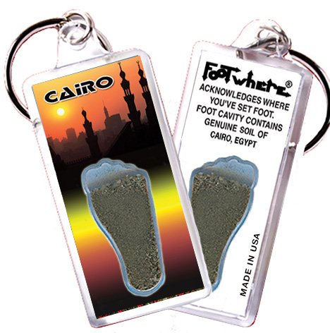 Cairo FootWhere Souvenir Keychains. (EG100 - Assorted) 6 Piece Set
