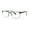 Gunmetal Black, variant on Mens Metal Half Rim Rectangular Reading Glasses Gold Tortoise+2.75