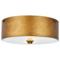 thumbnail image 3 of Hazen 2 light 12 inch Vintage Gold flush mount, 3 of 5