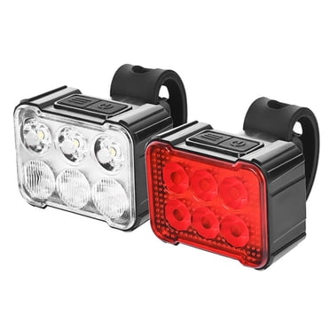 BN-LINK Bike Lights Front and Rear Set, USB Rechargeable 8 12 Modes Bicycle Lights, Waterproof Bike Lights Night Riding/Cycling
