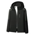 thumbnail image 1 of RXIRUCGD Veste de Travail Décontractée à Capuche à Manches Longues pour Hommes, Grande Taille, Noir, Taille : 2TG, 1 of 6