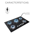 thumbnail image 4 of Parrilla A Gas Premiun Plateada 5 Quemadores Color Negro, 4 of 5