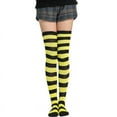 thumbnail image 5 of Womens Thigh High Socks Striped High Knee Socks Knee High Socks Long Socks Over the Knee Leg Warmers, 5 of 5