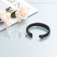 thumbnail image 4 of Constantlife Men Leather braided bracelet Bangle Cremation Ashes Jewellery Small Urns Bracelet, 4 of 5