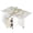 White, variant on Folding Dining Table, Versatile Foldable Kitchen Dinner Table with Drawer 2 Storage Racks and 6 Wheels, Collapsible Extendable Rectangle Dining Table for Small Spaces