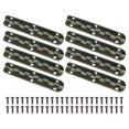 thumbnail image 1 of Uxcell 8-Pack Bisagras de Puerta, 2 5/9in (65mm) Hierro Electrochapado Bisagras Mini de 90° para Puertas Interiores con Tornillo [Tono Cobre], 1 of 1