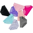 thumbnail image 3 of Alyce Ives Intimates Seamless Girls Panties, Stars and Dots 1, XL, 8-Pack, 3 of 7