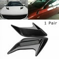 thumbnail image 1 of 2PCS Car Decorative Side Vent Air Flow Fender Intake Mesh Grill Stickers Black, 1 of 6
