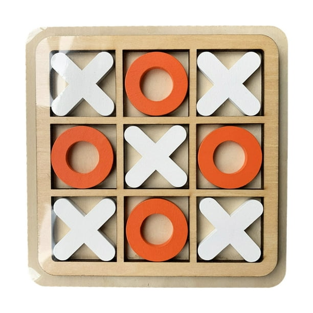 Juego De Mesa Xo De Madera, Tablero Xo De Madera Educativo Para Reuniones Familiares | Walmart ...