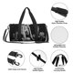 thumbnail image 4 of Fotbe Vintage Black white Plant skull Bolsa Deportiva de Lona Plegable con Estampado, Bolsa de Gimnasio con Bolsillo Seco/Húmedo, Bolsa de Viaje Ultraligera de Gran Capacidad, 4 of 6