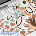 thumbnail image 2 of Long Mouse Pads for Desk,Colorful Camo Baseballs Pattern Desk Mats on Top Of Desks, Desk Mouse Pad Extra Large with 3mm Non-Slip Base and Stitched Edge for Gaming,Office,Work,Home 47.3"x23.6", 2 of 6