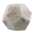 thumbnail image 1 of homeroots home decor 390113 White Marble Geometric Sculpture, 1 of 3