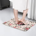 thumbnail image 4 of Pioneer Flower Floral Print Flannel Non Slip Door Rugs,Washable Door Mats Indoor,Decorative Door Mats,Dirt-Resistant and Absorbent Doormat for Entrance,Bedroom,Kitchen,Bathroom,23.5"x16", 4 of 5