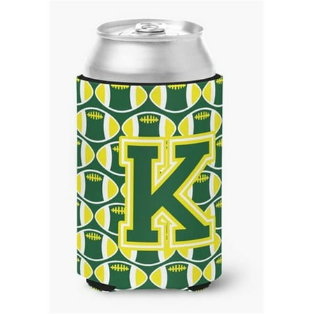 

Letter K Football Green & Yellow Can or Bottle Hugger