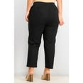 thumbnail image 2 of Style & Co. Womens Twill Tape Casual Trouser Pants, Black, Plus Size, 16W, 2 of 8