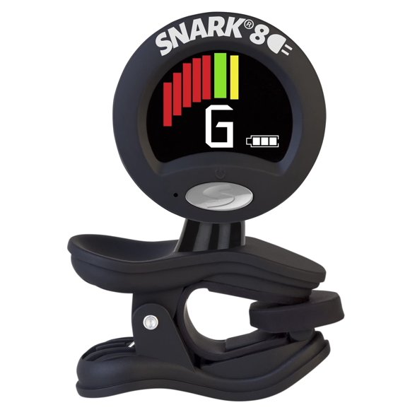 Afinador de guitarra Snark SNARK8 con pantalla superbrillante, negro