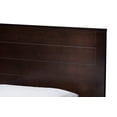 thumbnail image 5 of Baxton Studio Catalina Modern Classic Mission Style Dark Brown-Finished Wood Twin Platform Bed, 5 of 8