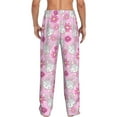 thumbnail image 3 of Xecao Sunflower Rabbit Men's Straight Lounge Pajama Pants: The Ultimate in Comfortable Sleepwear, 3 of 9
