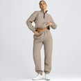 thumbnail image 3 of SUNBS Women's Sweatsuits 2 Piece Outfits Long Sleeve Half Zip Pullover and Baggy Sweatpants with Pockets, 3 of 6