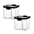 thumbnail image 1 of Oleegame 2PC Produce Storage Kitchen Storage Box Sealed Food Preservation Plastic Preservation Container Storage Tank Grains Sealed Can, 1 of 3