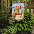 thumbnail image 2 of Carolines Treasures CDCO0336GF Summer Teddy Bear and Cat on Beach Flag Garden Size  Small multicolor, 2 of 3