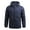 Dark Blue, variant on WREESH Fashion Jacket Men'S Casual Loose Fitting Long Sleeved Zippered Hooded Jacket Black