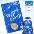 thumbnail image 7 of Extra Large Gift Bag Jumbo Giant Gift Bags,Oversized XL Big Huge Gift Bag for Present,Blue Gift Wrap Birthday Bag Plastic Bike Wrapping Bag for Large Gifts for Boy Men Child Kids(48inch 1Pack), 7 of 7