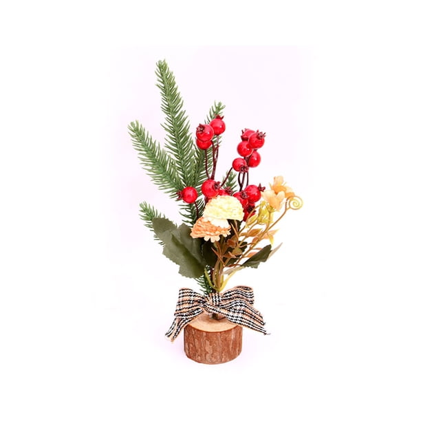 Árbol de Navidad Suministros festivos Adorno de escritorio DIY Prop Estructura firme de larga duración Decoraciones para el hogar Dulce regalo Kits de decoración para fiestas patrón de rejilla Wosthever HA070077-02