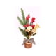 thumbnail image 1 of Árbol de Navidad Suministros festivos Adorno de escritorio DIY Prop Estructura firme de larga duración Decoraciones para el hogar Dulce regalo Kits de decoración para fiestas patrón de rejilla Wosthever HA070077-02, 1 of 6