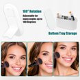 thumbnail image 3 of Unique Bargains Portable Makeup Organizator with LED Lighted Mirror Touch Switch Mirror White, 3 of 7