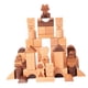 thumbnail image 4 of 50 piezas de bloques de construcción de madera, juguete de construcción que desarrolla habilidades motoras Montessori, formas 3D para niños y niñas de, 4 of 9