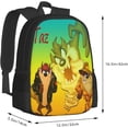 thumbnail image 3 of Tasmanian Cartoon Devil Taz Anime Laptop Bag Cartoon Backpack Casual Travel Backpacks Daypack For Men Women, 3 of 8
