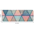 thumbnail image 7 of Pink and Blue Triangular Floral Boho Pattern Kitchen Rug Mat,Kitchen Runner Rugs Non Skid Washable,Decorative Kitchen Floor Mats for Kitchen,Sink,Laundry,17"x47.2", 7 of 7
