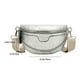 thumbnail image 4 of Bolso de pecho para mujer Bolso de mano con patrón de cocodrilo de PU Bolso de cinturón de color sólido (Plata) Ndcxsfigh Para Estrenar, 4 of 4
