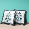 thumbnail image 4 of Mughal Buta Indoor/Outdoor Pillow with Removable Cover in Off-White Blue Black26x26, 4 of 4