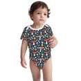 thumbnail image 3 of Daiia Colorful Mushrooms Printed Unisex-Baby Short Sleeve Onesies Bodysuits Baby Climbing Clothes Soft and Comfortable Romper with Expandable Shoulder Design-9M, 3 of 8