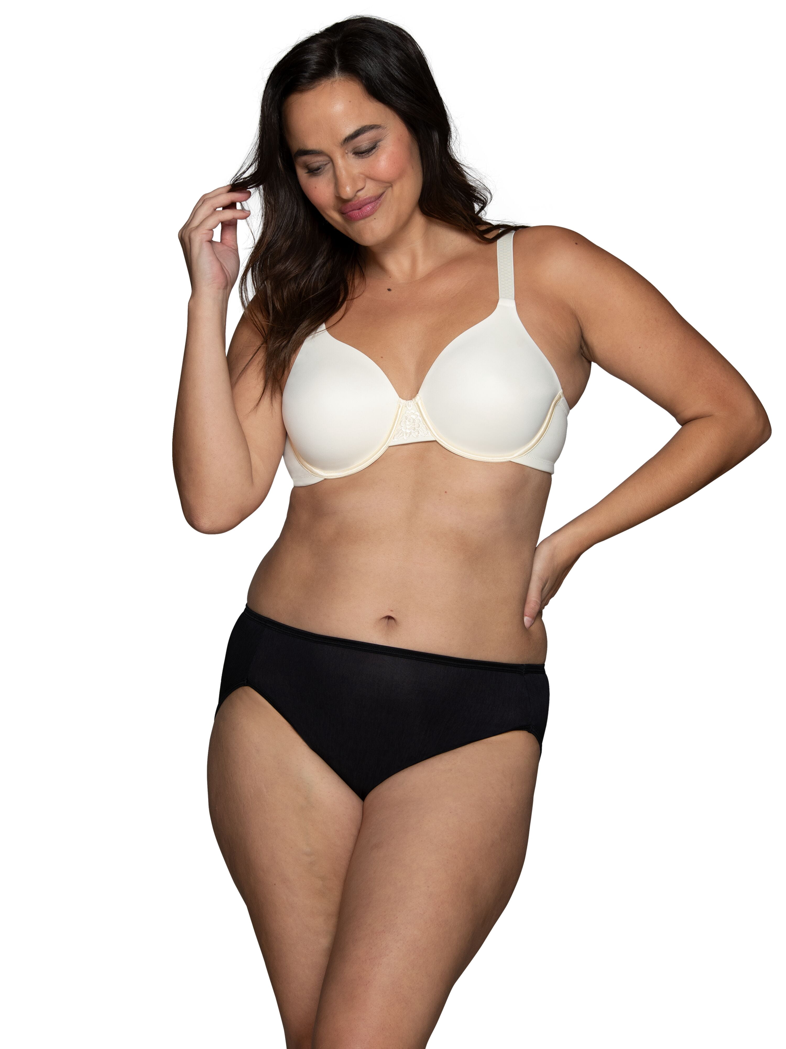 Vanity Fair Lingerie Women's Beauty Back Smoothing Underwire Bra, 4 Way Stretch Fabric, Lightly Lined Cups, Style 76380
