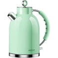 thumbnail image 1 of Electric Kettle, ASCOT Electric Tea Kettle, Stainless Steel Kettle Water Boiler, Fast Boiling Kettle, 1.5L, 1500W, BPA-Free, Cordless, Automatic Shutoff, Boil-Dry Protection, Green, 1 of 1