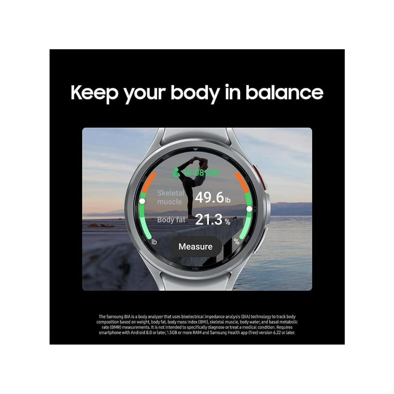 SAMSUNG Galaxy Watch 6 Classic 43mm LTE Smartwatch w/ Rotating Bezel,  Fitness Tracker, Personalized HR Zones, Advanced Sleep Coaching, Heart  Monitor, BIA Sensor, US Version, Black