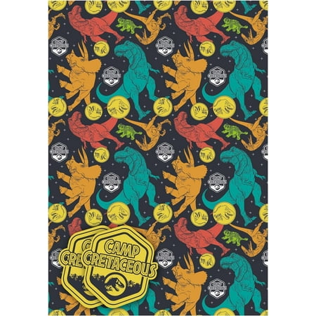 Danilo Jurassic World PresNok Park 2 Sheets of Gift Wrap and 2 Gift Tags Wrapping Paper